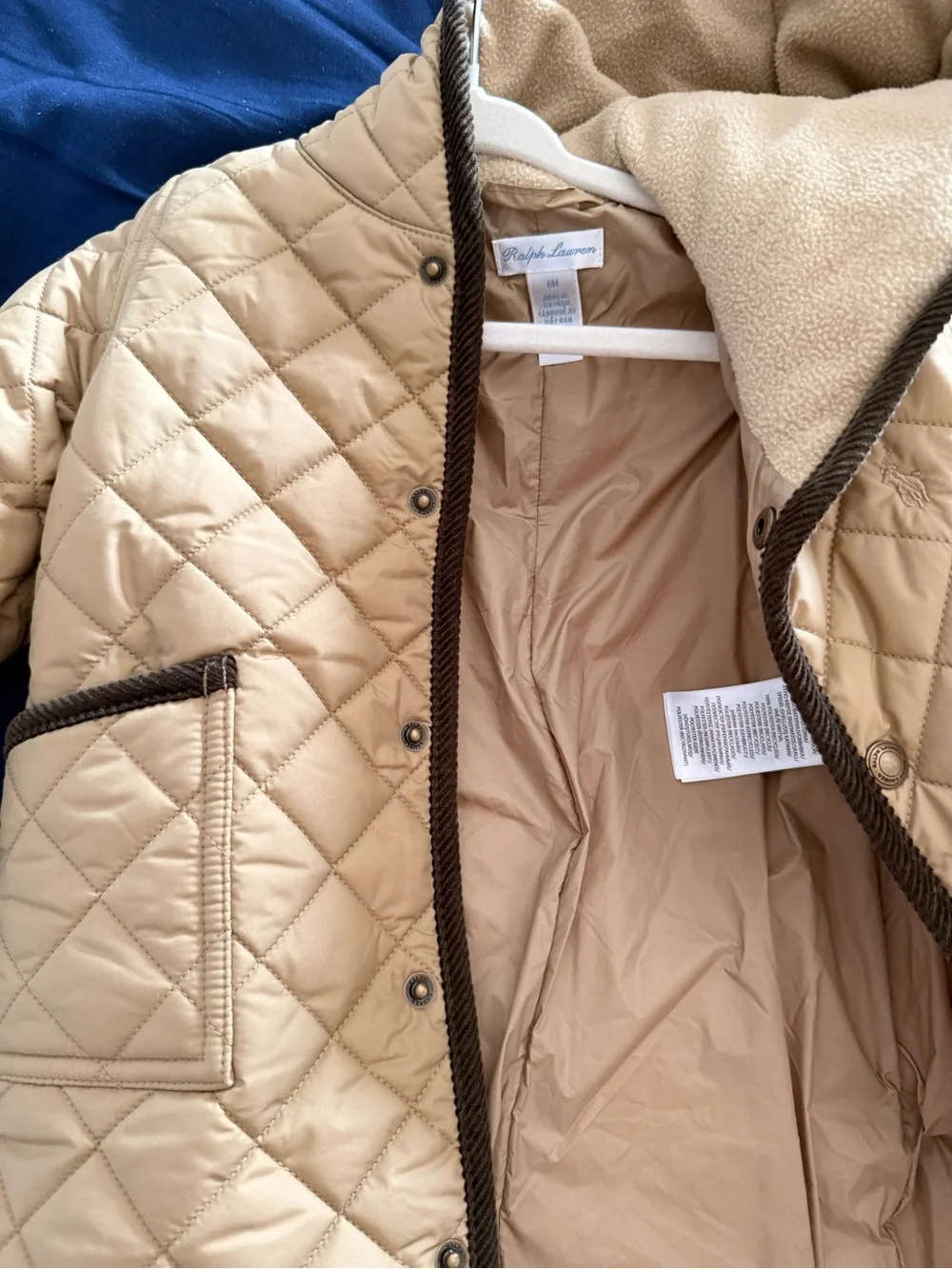 Unbranded Tan Quilted Hooded Baby snowsuit